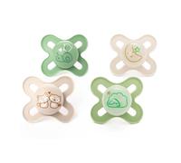 MAM Original Day & Night Soothers | 0-2 Months | 4 Pack | Includes 2X Glow in The Dark Dummies | Orthodontic Design | Baby Accessories | Pink (Various Designs)