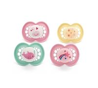 MAM Original Day & Night Soothers | 18-36 Months | 4 Pack | Includes 2X Glow in The Dark Dummies | Orthodontic Design | Baby Accessories | Blue (Various Designs)