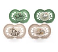 MAM Original Day & Night Soothers | 6-18 Months | 4 Pack | Includes 2X Glow in T