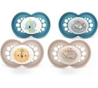 MAM Original Day & Night 6-18m 4 Pack Blister Blue