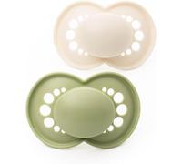 MAM Original Soothers | 18-36 Months | Pack of 2 | Comes in Dummy Steriliser Box | Sustainable Materials | Baby Accessories | Cream (Various Designs)