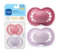 Pacifier, 6-16 Months, Original Pure, Girl 2-Pack