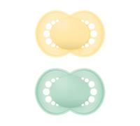 MAM Original Matte Baby Pacifier, Nipple Shape Helps Promote Healthy Oral Development, Sterilizer Case, 2 Pack, 16+ Months, Unisex