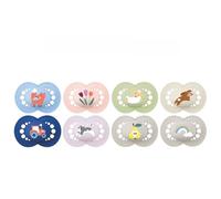 MAM, Original Nature Dummy 6+ Months (2 Pieces) Random Colour - Symmetrical and Anatomical Silicone Dummy - Baby Pacifier with Transport and Sterilisation Box
