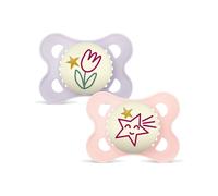 Mam Original Night Silk 2p Box V-0-6m Pacifier