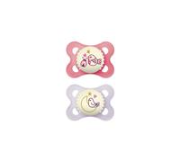 MAM Original Night Soothers, 0-6 Months, 2 Pack, Glow