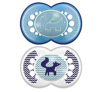 MAM Original, Nipple Shape Helps Promote Healthy Oral Development, 2 Pack, 16+ Months, Elephant