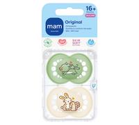 MAM Original Silicone 16+ Months GREEN/WHITE