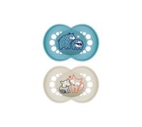 MAM Pure Original 6+M Soother 2pk - Boy - Blue