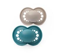 MAM Original Soothers | 18-36 Months | Pack of 2 | Comes in Dummy Steriliser Box | Sustainable Materials | Baby Accessories | Blue (Various Designs)