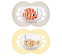 MAM Original Soother Pacifier Binky Unisex Cute 16m+ 2Pk