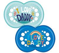 MAM Cute 6+M Soother 2PK - BOY Daddy