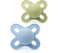 MAM Original Start Soothers | 0-2 Months | 2 Pack | Newborn Dummies | Comes in Dummy Steriliser Case | Sustainable Materials | Baby Accessories for