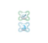 MAM Original Start Soothers 0-2 Months, 2 Pack, Steriliser Case
