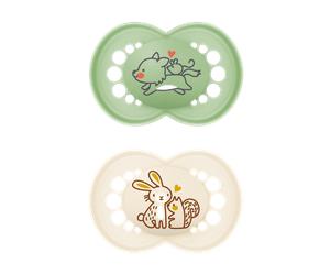 MAM Original Wolf & Rabbit Design 18-36+m Unisex Pacifier - 2 pcs