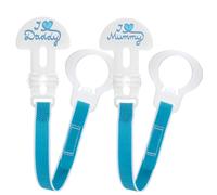 MAM Pacifier Cord - 2 pcs - White & Blue