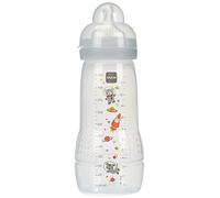 Mam Patterned Grey Baby Bottle Teat Flow 330ml - Model may vary