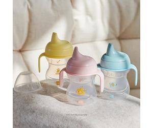 MAM Patterned Trainer Cup with Handles - Suitable for 6 Months Plus, 190ml - Colour Assorted