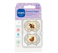 MAM Perfect Night Baby Pacifier, Patented Nipple, Glows in the Dark,Unisex, 6-16 (Pack of 1)
