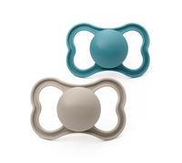 MAM Perfect Dummies, 18-36M, 2 Pack, Orthodontic Design, BlueCream(Design/Color May Vary)