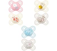 MAM - Perfect Newborn Dummy 0-2 Months (2 pieces) Random Colour - Extra Thin and Soft Silicone Dummy for Newborn - Ideal for Good Oral Development