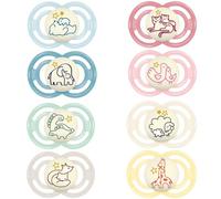 MAM - Perfect Night Dummy 6+ Months (2 Pieces) Random Colour - Glow in the Dark Silicone Baby Pacifier - Ideal Baby Pacifier for Good Oral Development