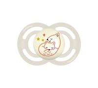 MAM Perfect Night Luminous Pacifier in Skinsoft Silicone with Soother Holder, 6+ Months, Neutral