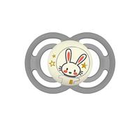 Mam Perfect Night Luminous Silicone Dummy Skinsoft with Dummy Clip, 16 Months, Beige