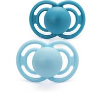 MAM Perfect Soothers | 6-18 Months | 2 Pack | Comes in Dummy Steriliser Case |