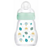 MAM Premium Glass Bottle 170ml 0 Month + Flow 1 (Model : Bear and Hedgehog)