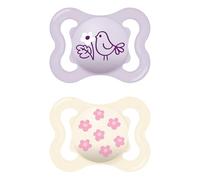 Mam S275 Supreme Silicone Pacifiers 2-6 Pink (Pack of 2)