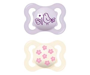 Mam S275 Supreme Silicone Pacifiers 2-6 Pink (Pack of 2)