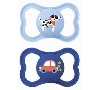 Mam S286 Supreme Silicone Pacifiers 16+ Blue (Pack of 2)