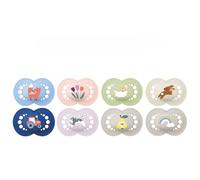 mam - Soother Original Colors of Nature 18+ months (2 pieces) random colour - Symmetrical and anatomical silicone teat - Baby pacifier with transport and sterilisation box