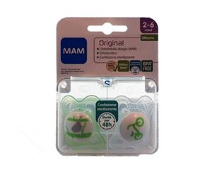 Mam soothers Original Silicone 2-6 Months 2 Pieces