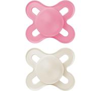 MAM Start 0-2 Months Soother 2 Pack White and Pink