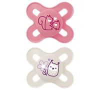 MAM Start Pink Design 0-2m Pacifier - 2 pcs