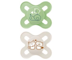 MAM Start Snail & Fox Design 0-2m Unisex Pacifier - 2 pcs