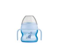 MAM Starter Cup for Babies (150 ml) - Drinking Cup for The First Trying to Drink - Spout Cup with Non-Slip Handles - from 4 Months - Bear Design