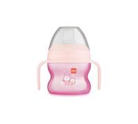 MAM Starter Cup with Non-Slip Handles and Spout, 4+ Months, 150 ml, Pink