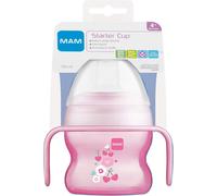 MAM Starter Cup with Soother 4+ Months 150ml Pink