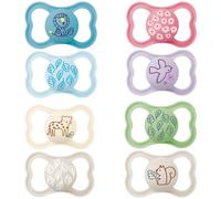 MAM - Supreme Dummy 6+ months (2 pieces) random colour - Ultra-thin and flexible silicone infant teat - Ideal baby pacifier for good oral development