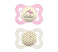 MAM Supreme Night 80710722 Silicone 0-6 Girl, Pink