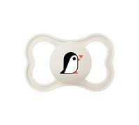 MAM Supreme Silicone Pacifier with Pacifier Case, White, 1 Piece, 16+ Months (Assorted Colours)
