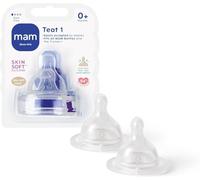 MAM Teats Size 1, Slow Flow, 2 Pack