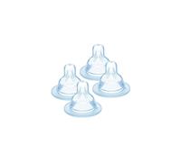 MAM Teats Size 2, Suitable for 2+ Months, MAM Medium Flow Teats with SkinSoft Silicone, Fits All MAM Baby Bottles, Baby Feeding Essentials, Pack of 4
