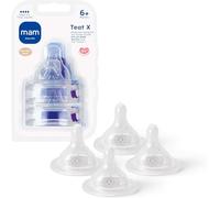 MAM Teats Size X, Extra Fast Flow, 4 Pack
