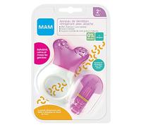 MAM Cool Teether with Teether Teether with Teether - Baby Accessory for Soothing Gums During Teething from 2 Months, Random Colour