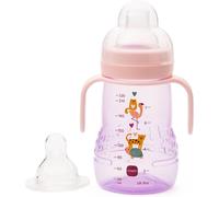 MAM Trainer+ Baby Bottle | 1 Pack (1 x 220ml) | Suitable from 4+ Months for Inde