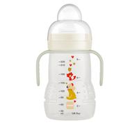 MAM Trainer Night + 220 ml, Baby Cup with Glow in The Dark Handles Suitable from 4+ Months, Trainer Cup for Independent Drinking, Spill-Free Toddler